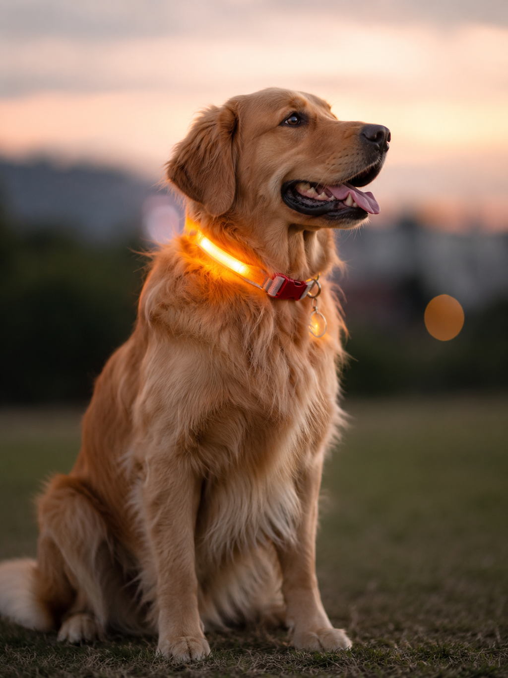 CollarLuces Multicolor para Paseos Nocturnos Seguros