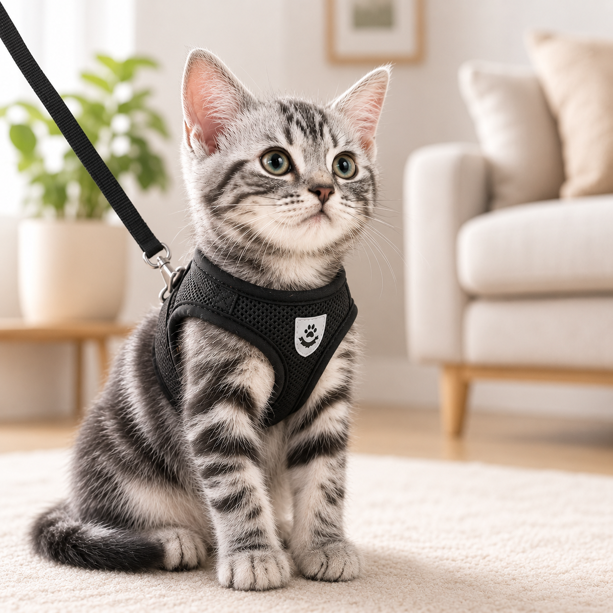 Arnés Ajustable de Malla Transpirable para Perros y Gatos
