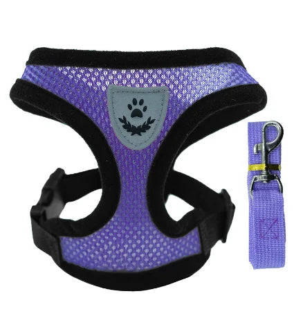 Arnés Ajustable de Malla Transpirable para Perros y Gatos