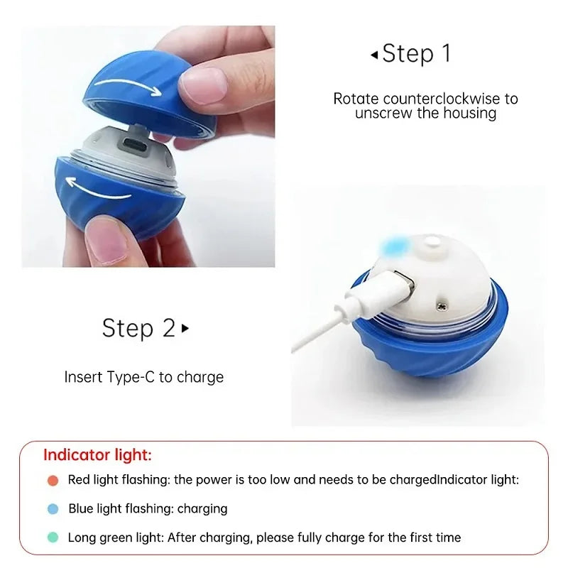 Pelota Inteligente Automática USB para Perros