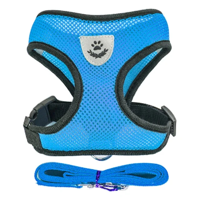 Arnés Ajustable de Malla Transpirable para Perros y Gatos