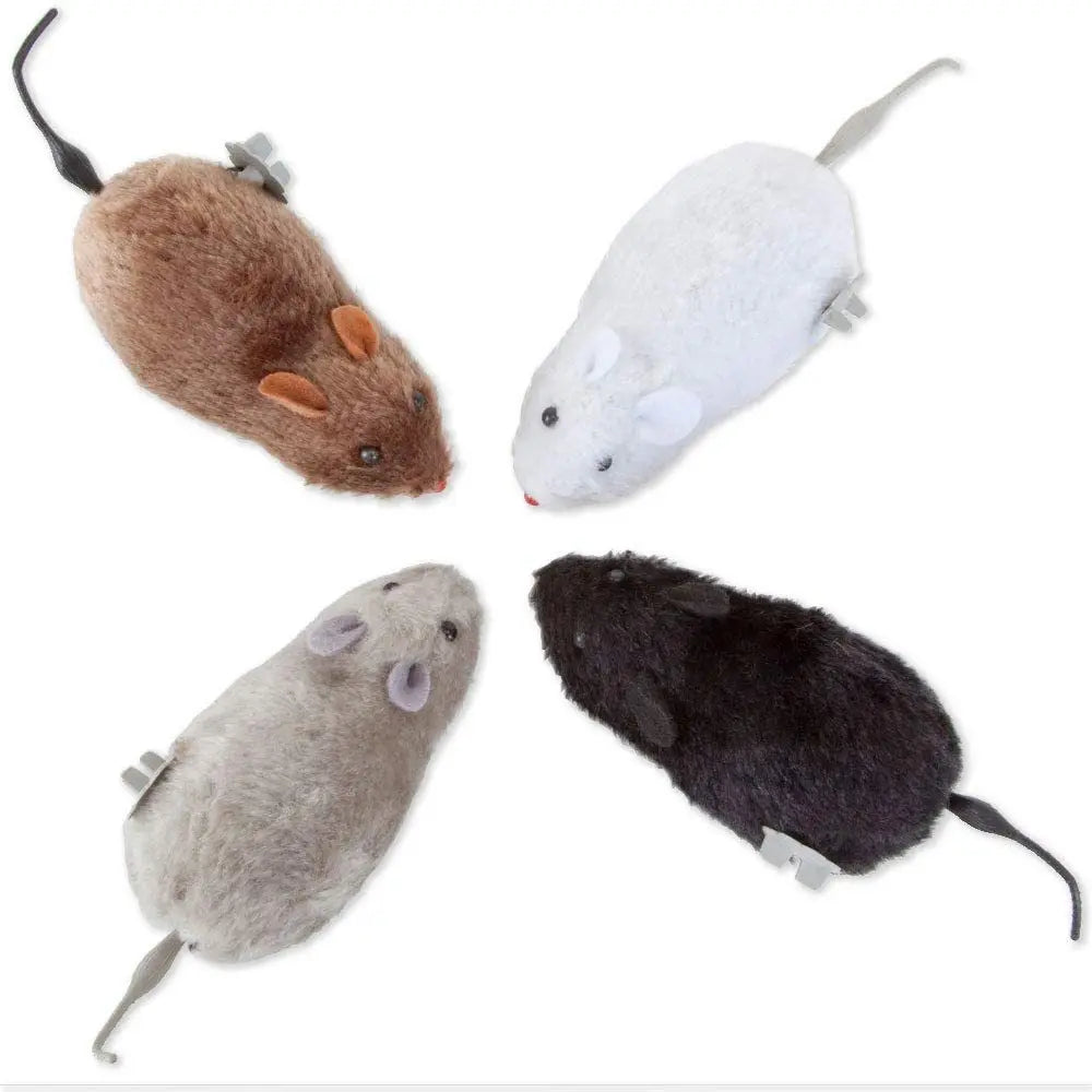 Ratón de Peluche Realista con Cuerda