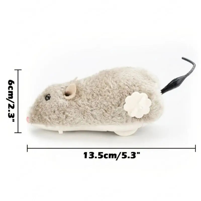 Ratón de Peluche Realista con Cuerda